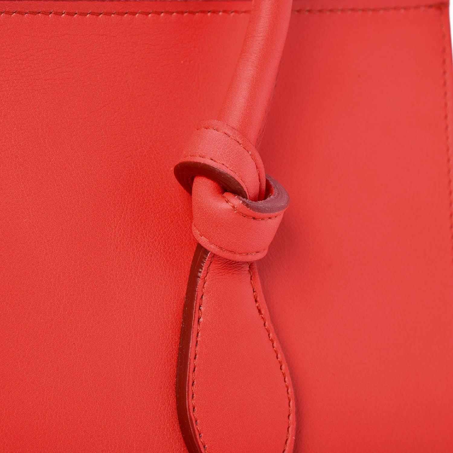 Celine Smooth Calfskin Mini Tie Knot Tote Alizarin 8 of 8