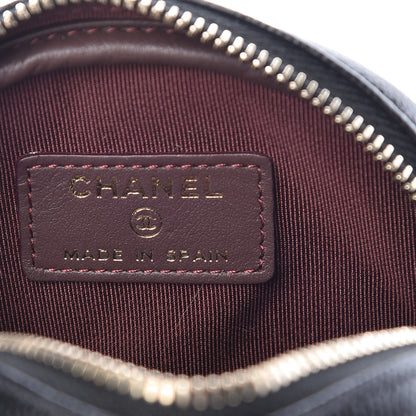Chanel Caviar Quilted Zip Around Classic Coin Purse Black 6 of 7