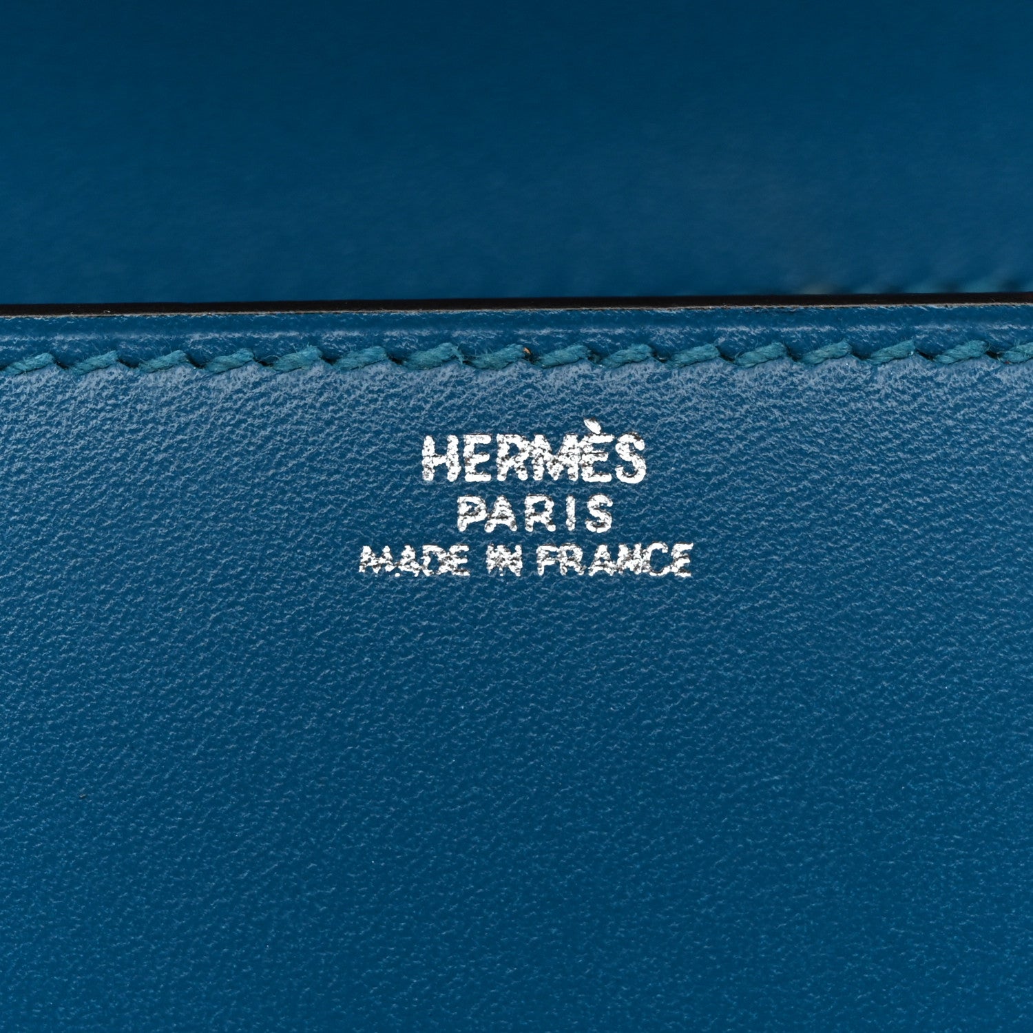 Hermes Tadelakt Medor 23 Clutch Bleu Izmir 6 of 14