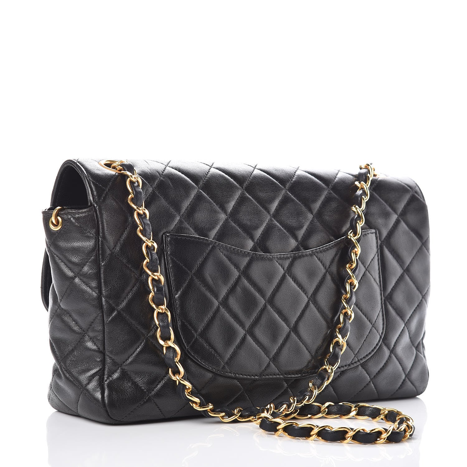Chanel Lambskin Quilted Medium Single Flap Black 3 of 11