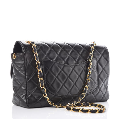 Chanel Lambskin Quilted Medium Single Flap Black 3 of 11