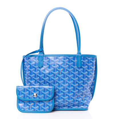 Goyard Goyardine Coeur Reversible Mini Anjou Sky Blue 4 of 20
