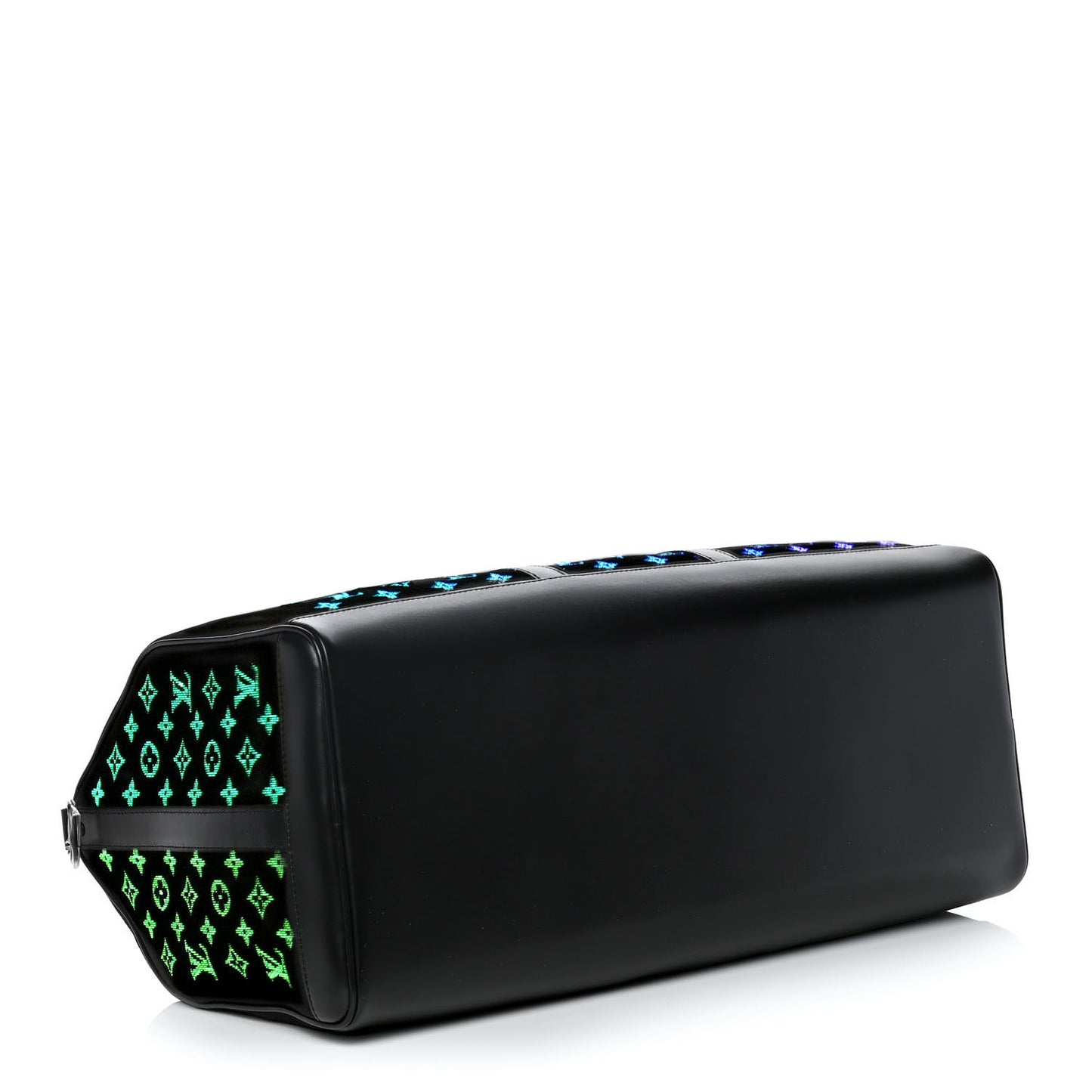 Jacquard Monogram Light Up Keepall Bandouliere 50 Black