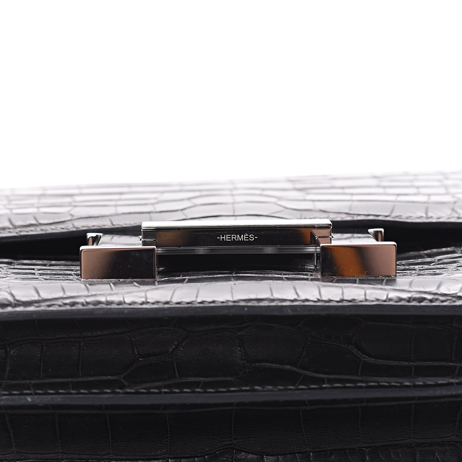 Hermes Matte Alligator Constance 24 Graphite 17 of 24