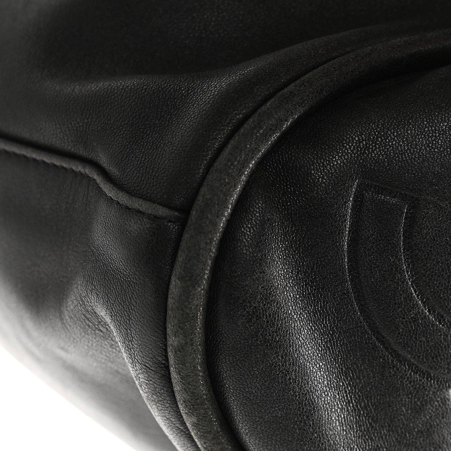 Lambskin Large Ultimate Soft Tote Black