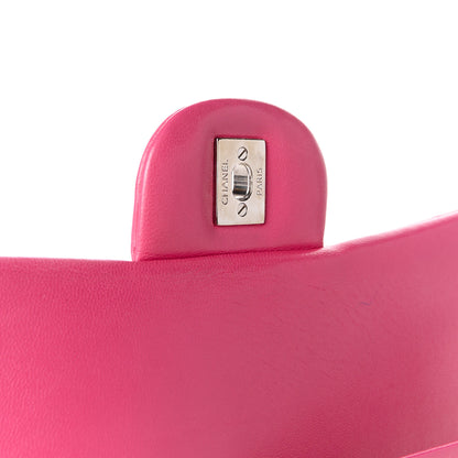 Chanel Lambskin Quilted Maxi Double Flap Fuchsia 7 of 14