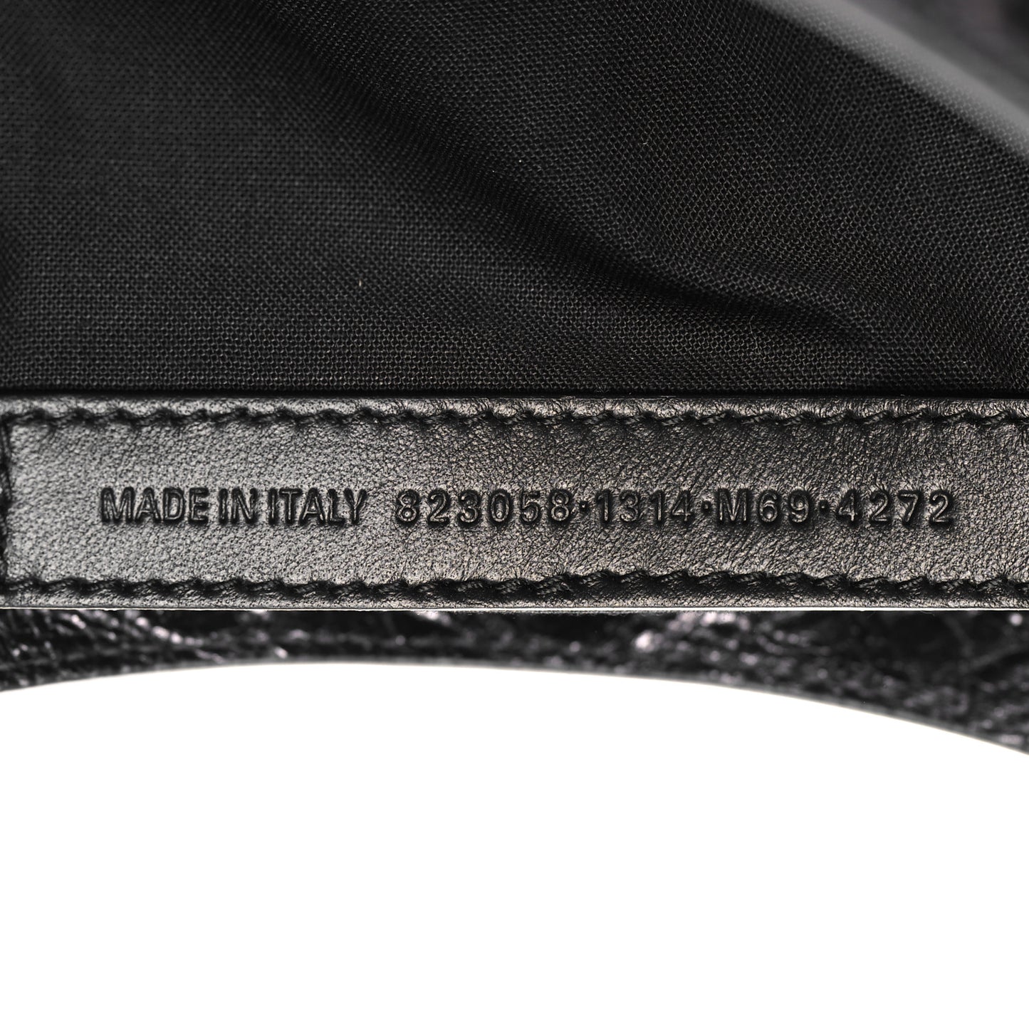 Metallized Arena Lambskin Classic Silver Hardware Medium Le City Steel Gray