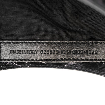 Balenciaga Metallized Arena Lambskin Classic Silver Hardware Medium Le City Steel Gray 7 of 10