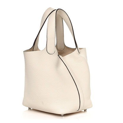 Hermes Taurillon Clemence Picotin Lock 18 PM Nata 3 of 12