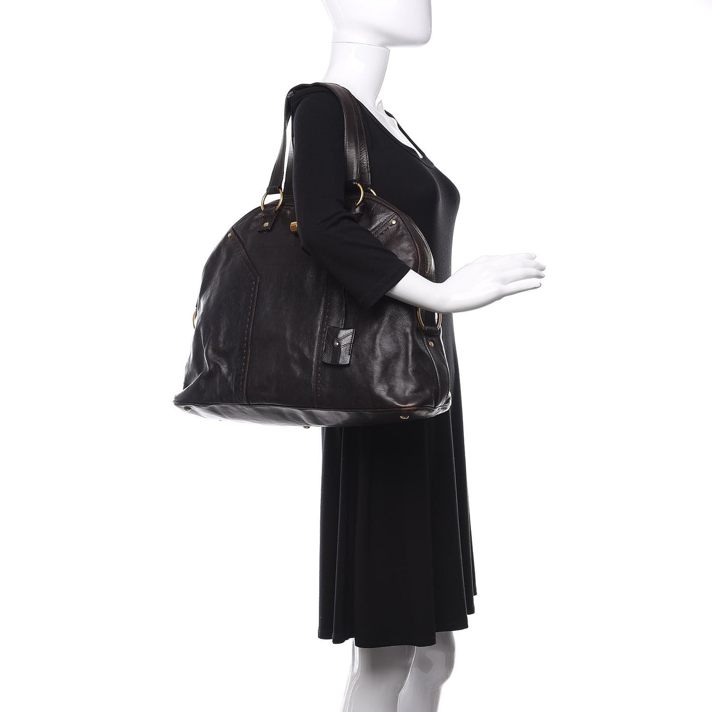 Calfskin Oversized Muse Brown