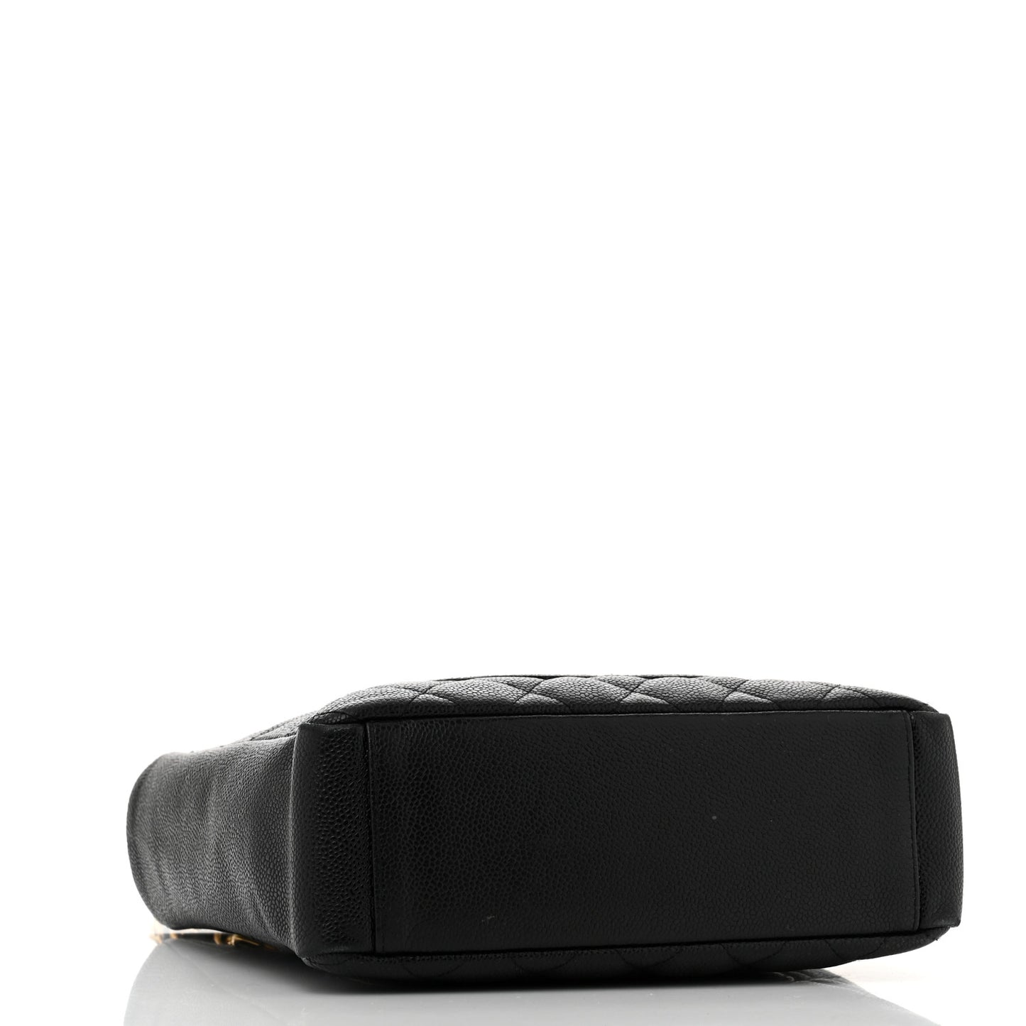 Caviar Quilted Petit Shopping Tote PST Black