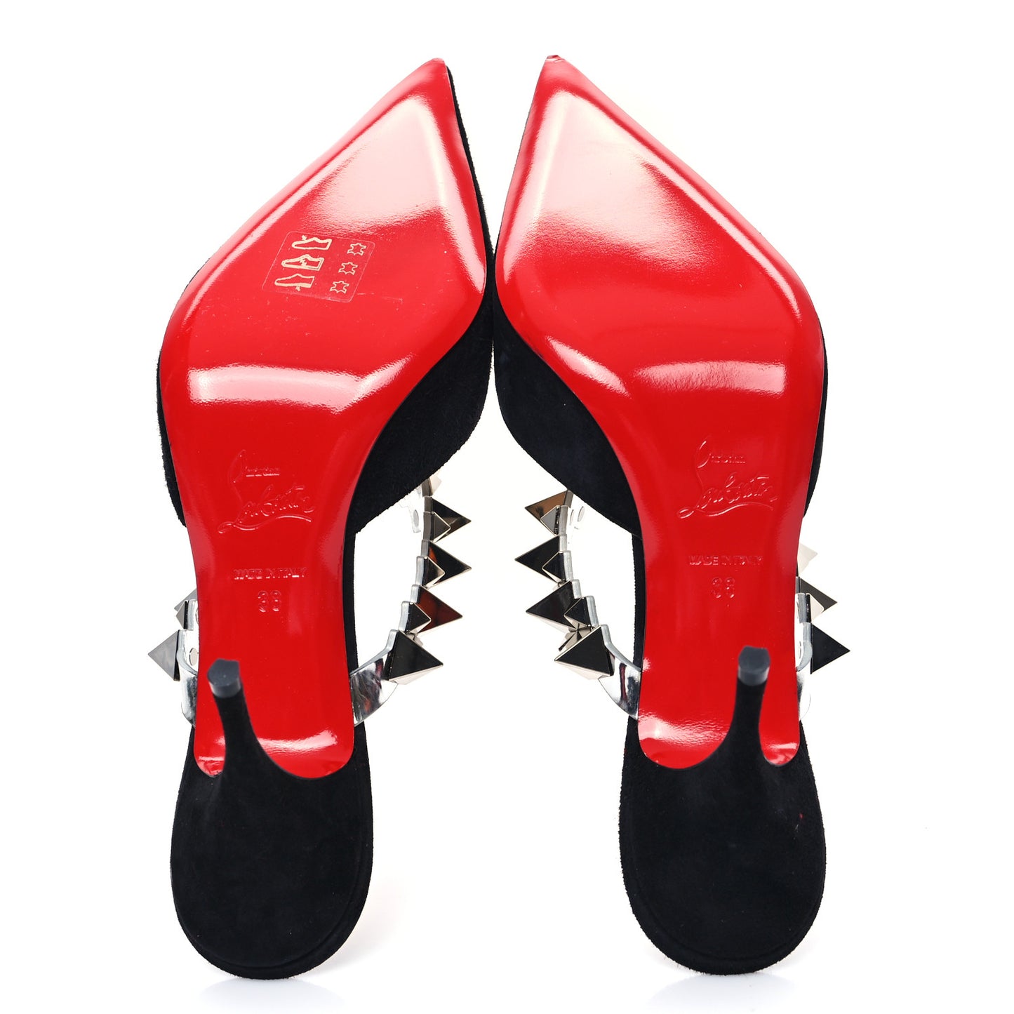 Veau Velours Specchio Planet Choc 80 Mule 38 Black