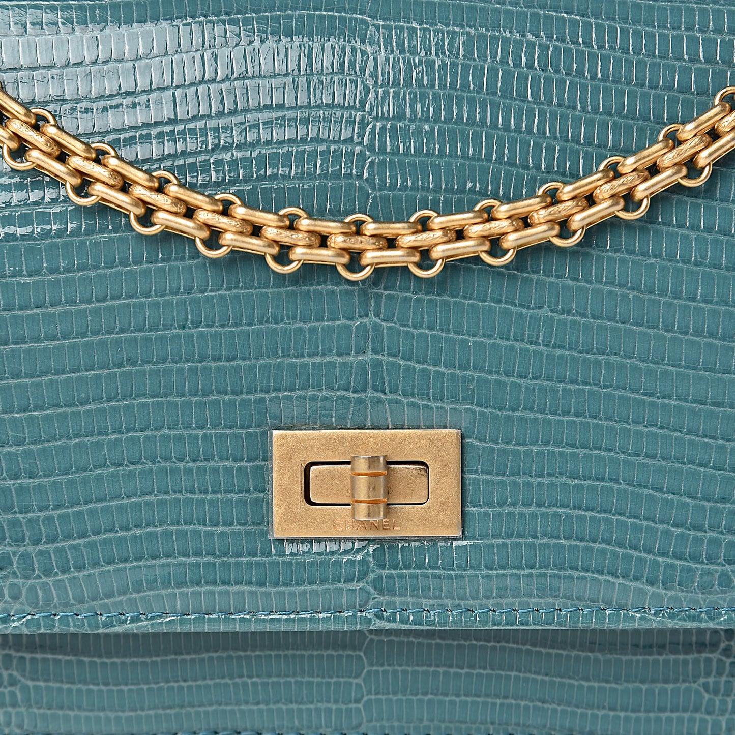 Lizard Reissue Wallet on Chain WOC Green