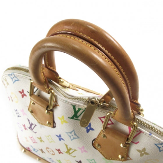 Louis Vuitton Monogram Multicolor Alma White 6 of 9