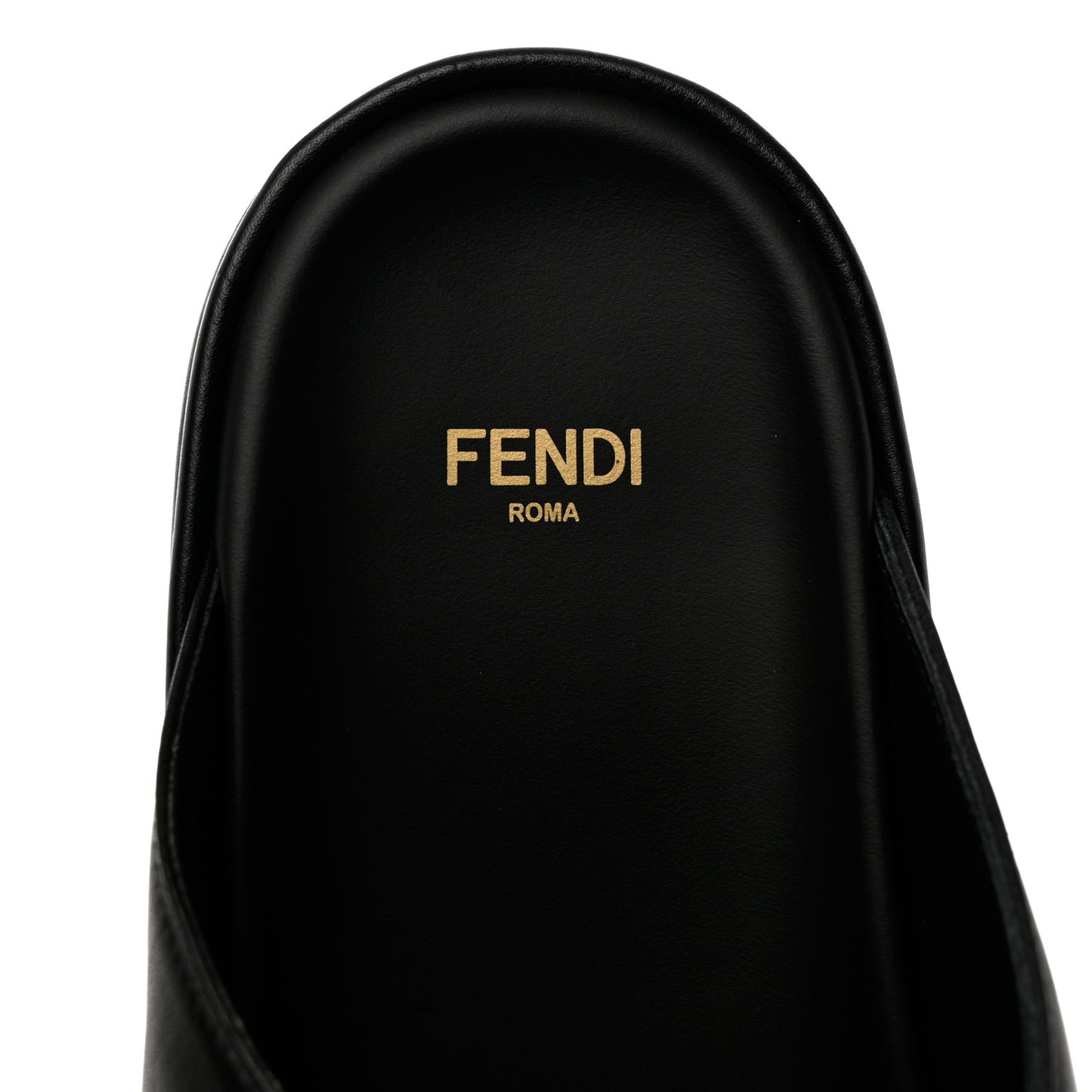 Vitello Womens Fendigraphy Slide Sandals 40 Black