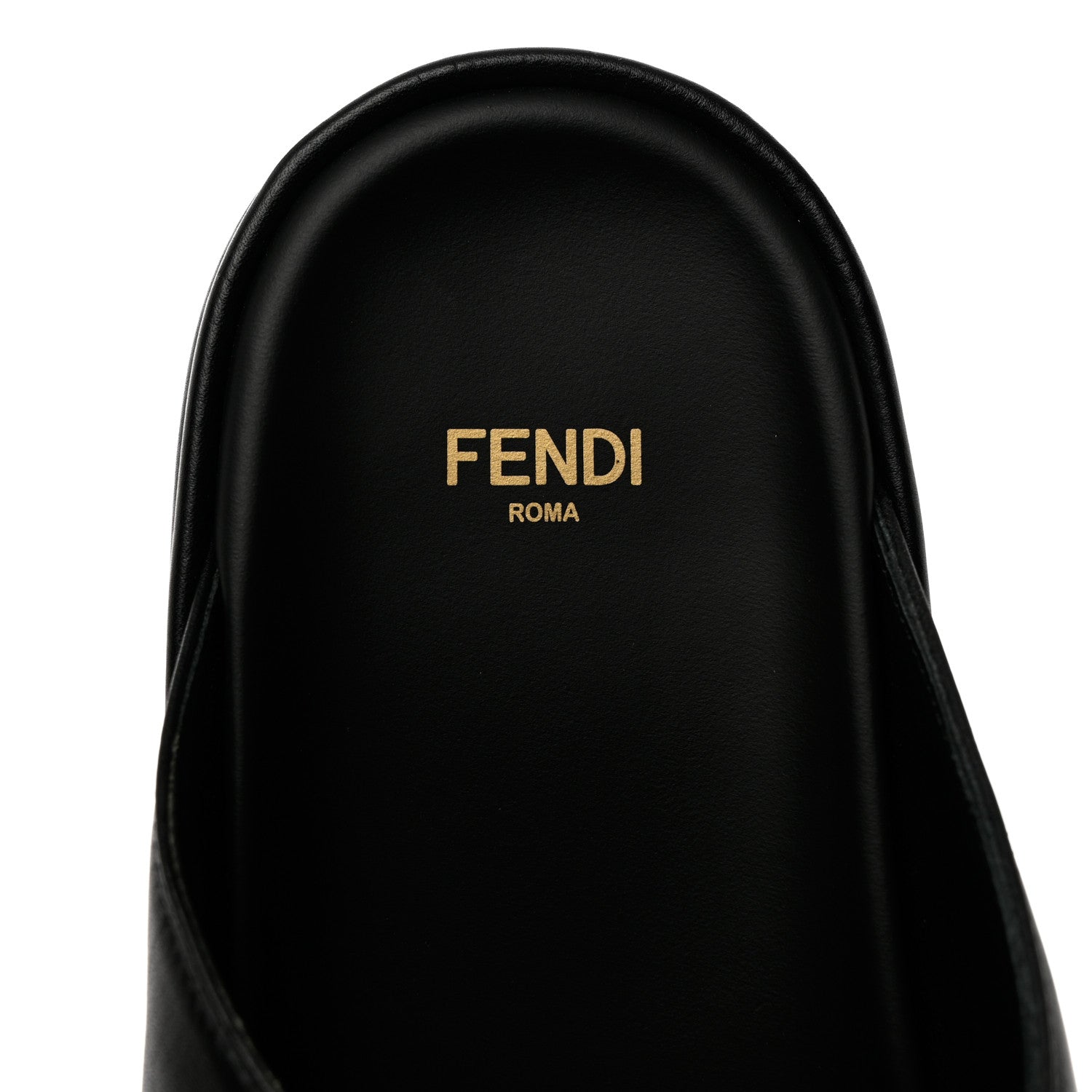 Fendi Vitello Womens Fendigraphy Slide Sandals 40 Black 8 of 10