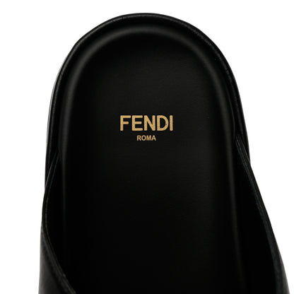 Fendi Vitello Womens Fendigraphy Slide Sandals 40 Black 8 of 10
