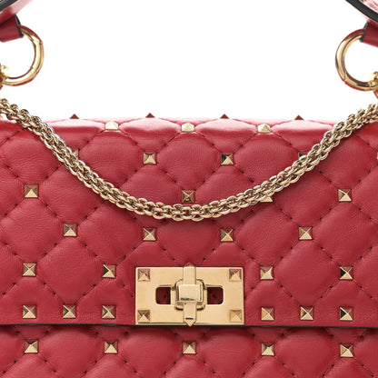 Valentino Garavani Nappa Medium Rockstud Spike Shoulder Bag Rosso Valentino 8 of 11