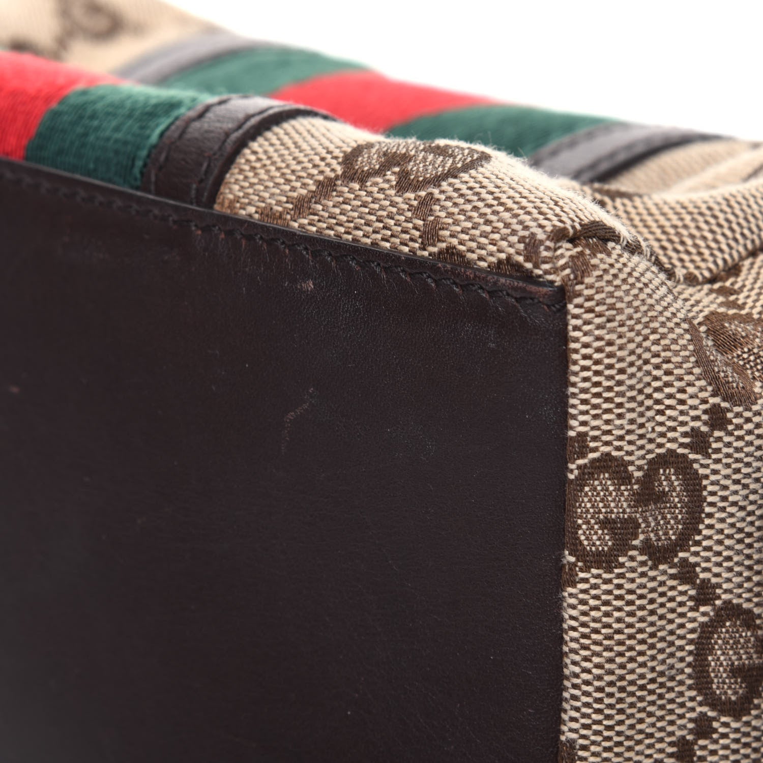 Gucci Monogram Web Small Cosmetic Case Dark Brown 13 of 17