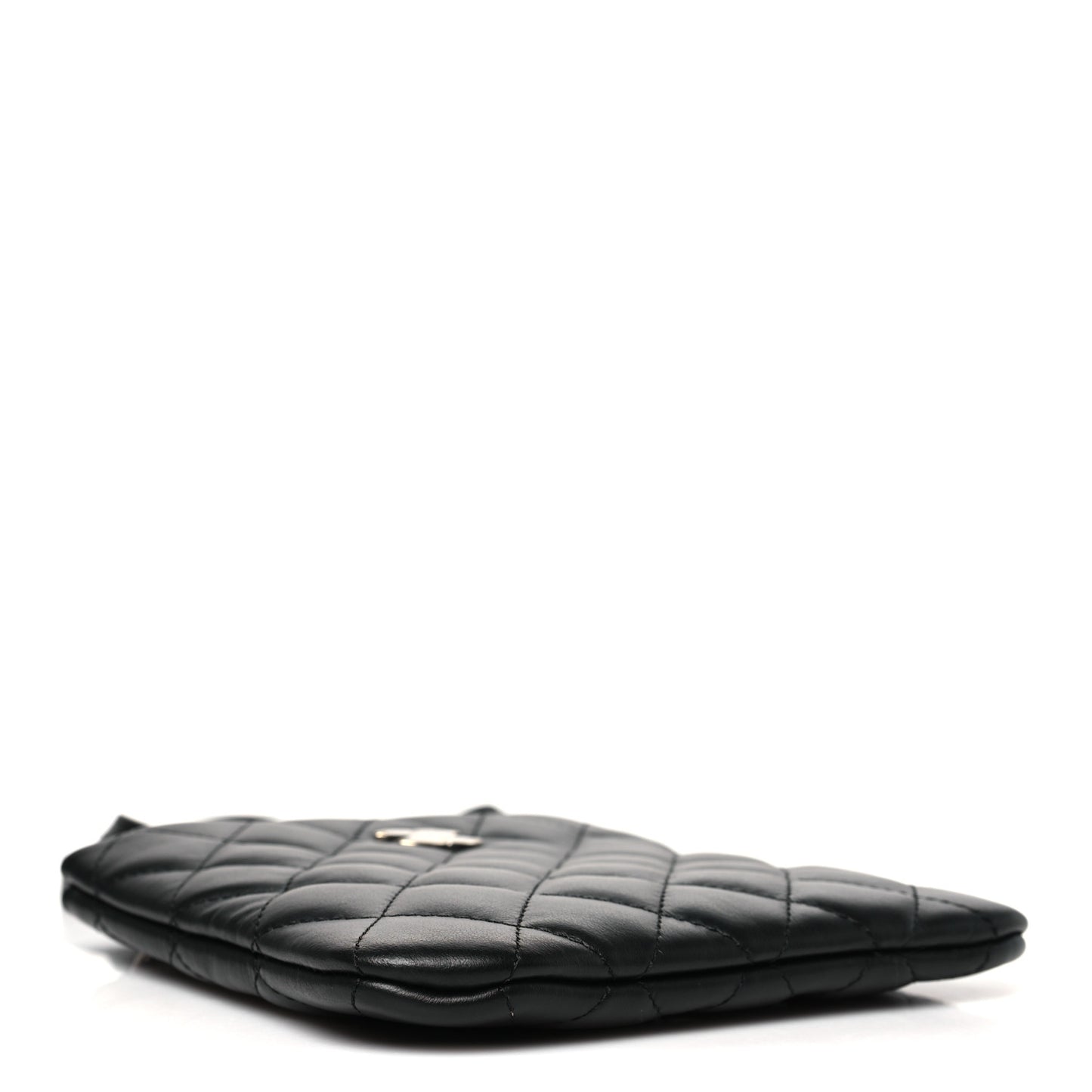 Lambskin Quilted Uniform Crossbody Bag Black