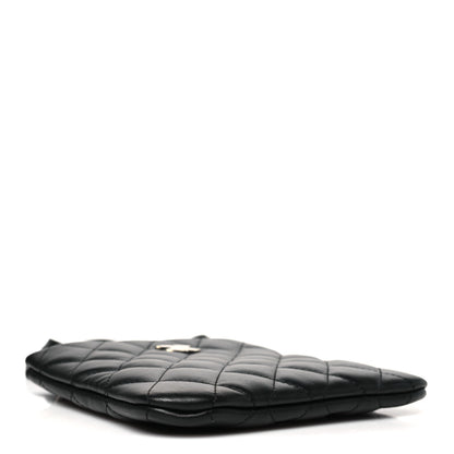 Chanel Lambskin Quilted Uniform Crossbody Bag Black 4 of 11
