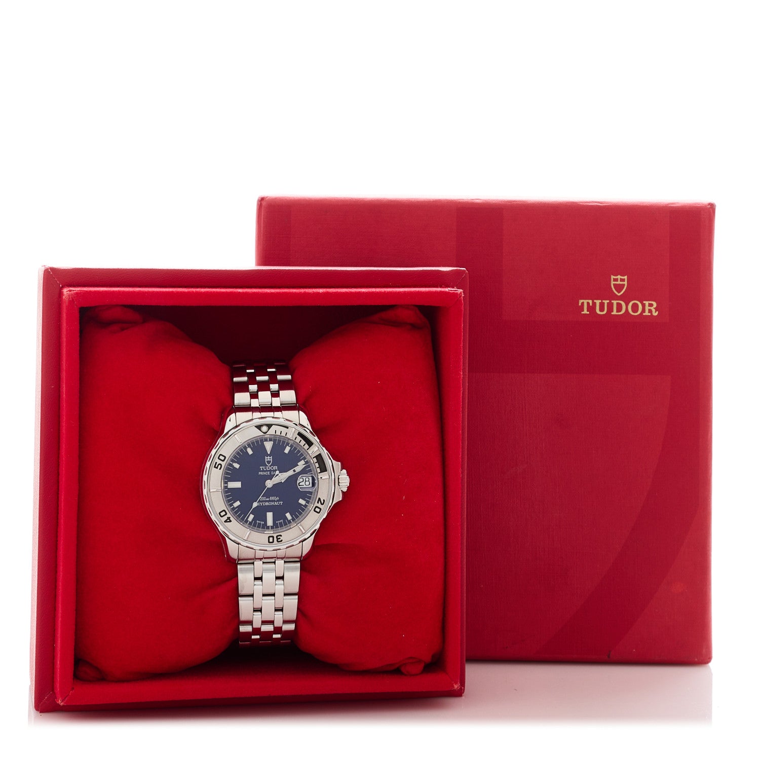 TUDOR Stainless Steel 36mm Prince Date Hydronaut Automatic Watch Blue 85190 5 of 5