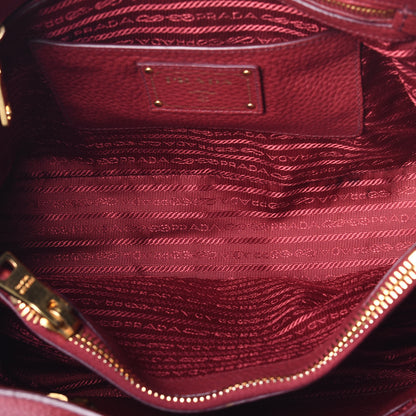 Prada Vitello Shopping Tote Rubino 6 of 9