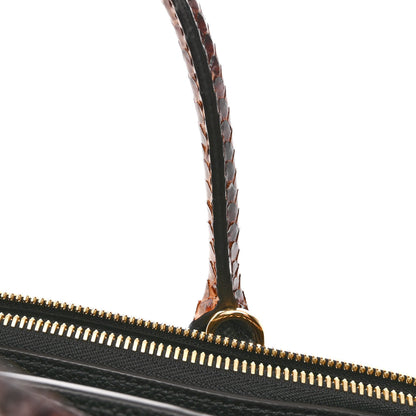 Louis Vuitton Taurillon Snakeskin City Steamer Black 11 of 12