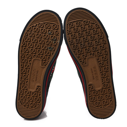 Gucci Econyl Nylon Web Monogram Off The Grid Womens 1977 Tennis Sneakers 38 Black 5 of 7