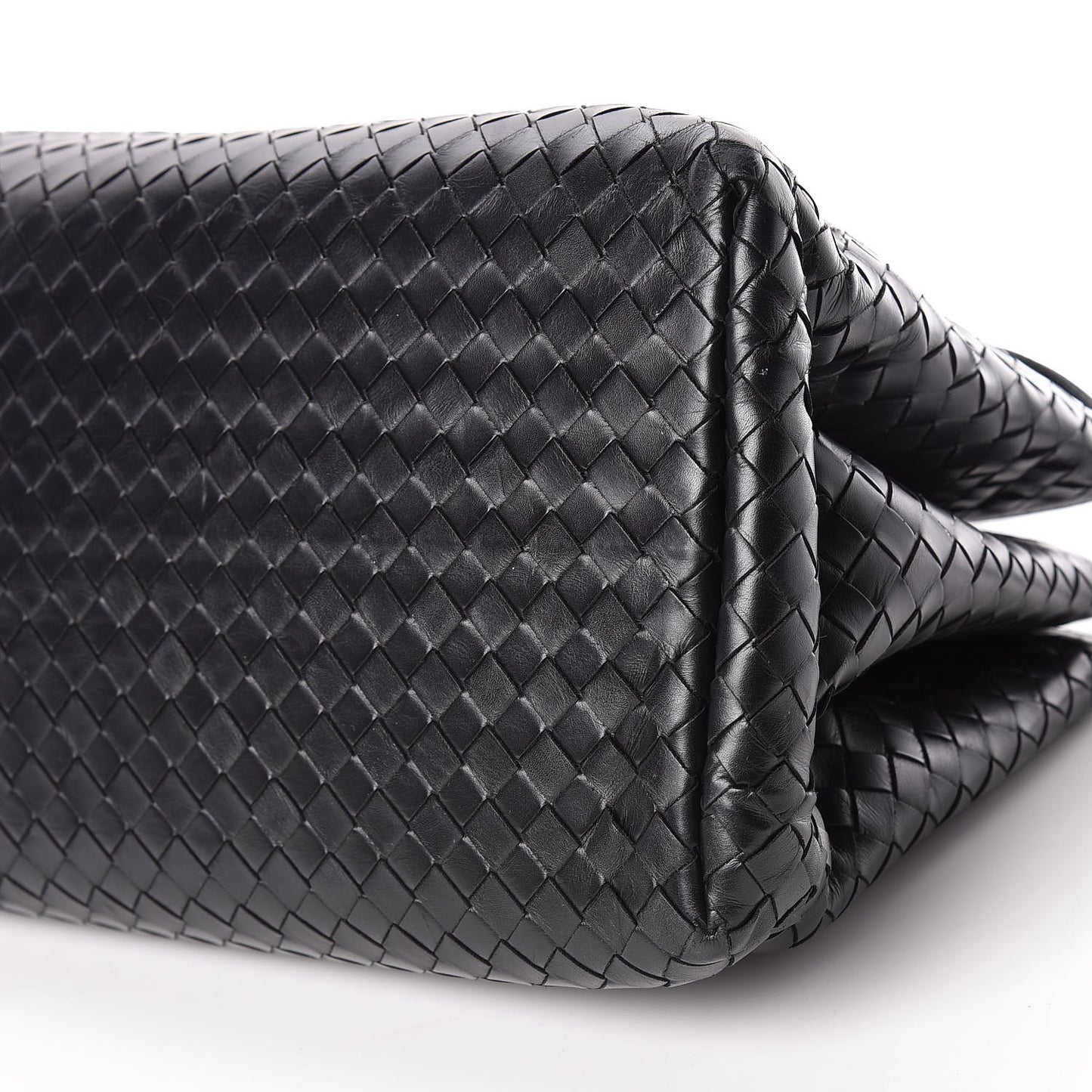 Light Calf Intrecciato Small Roma Black