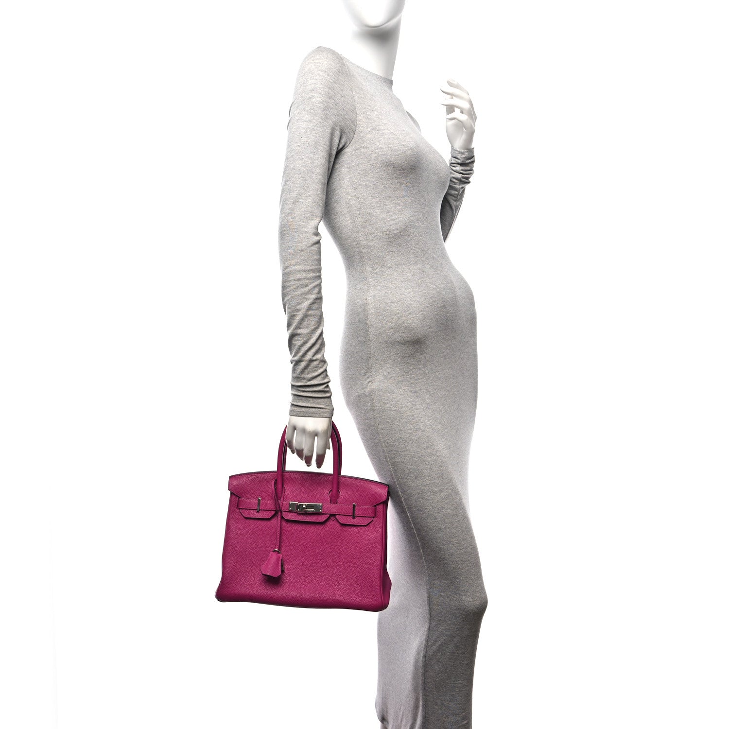 Hermes Togo BIRKIN 30 Rose Pourpre 2 of 10