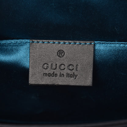 Gucci Suede Patent GG Web Small Ophidia Chain Shoulder Bag Black 6 of 13