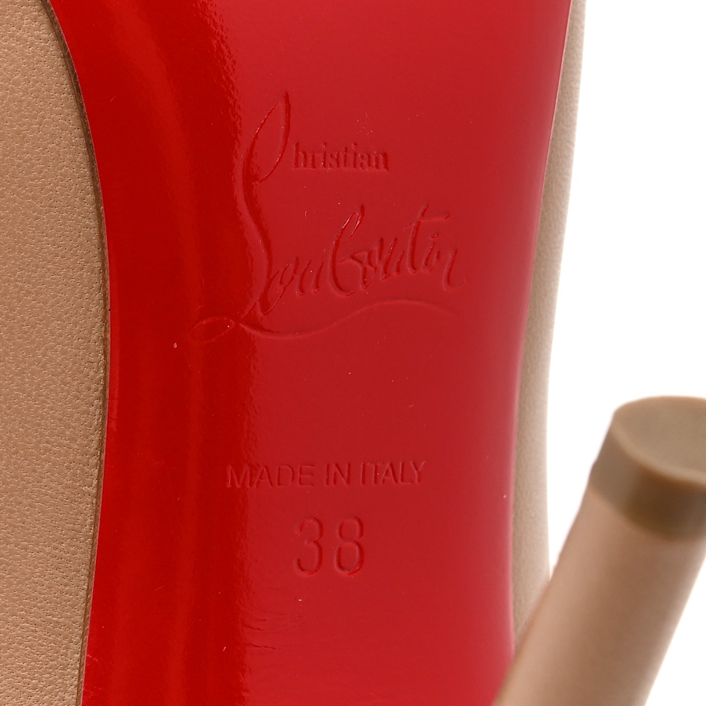 Nappa Apostrophy 100 Pumps 38 Nude