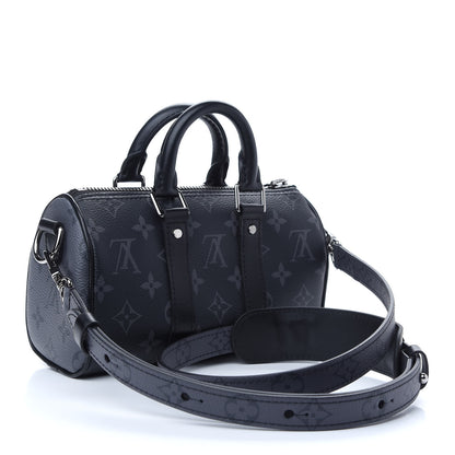 Louis Vuitton Reverse Monogram Eclipse Keepall XS Black 3 of 8