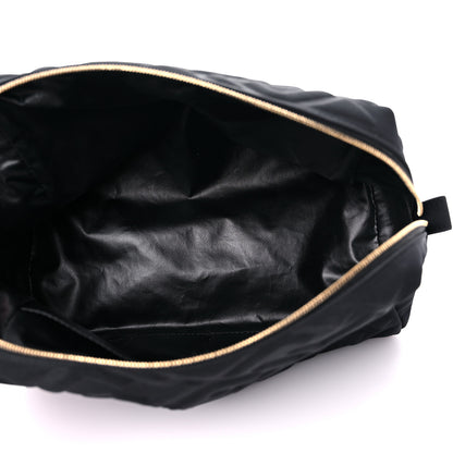 Fendi Lycra FF Embossed Medium Trapezoid Beauty Pouch Black 5 of 15