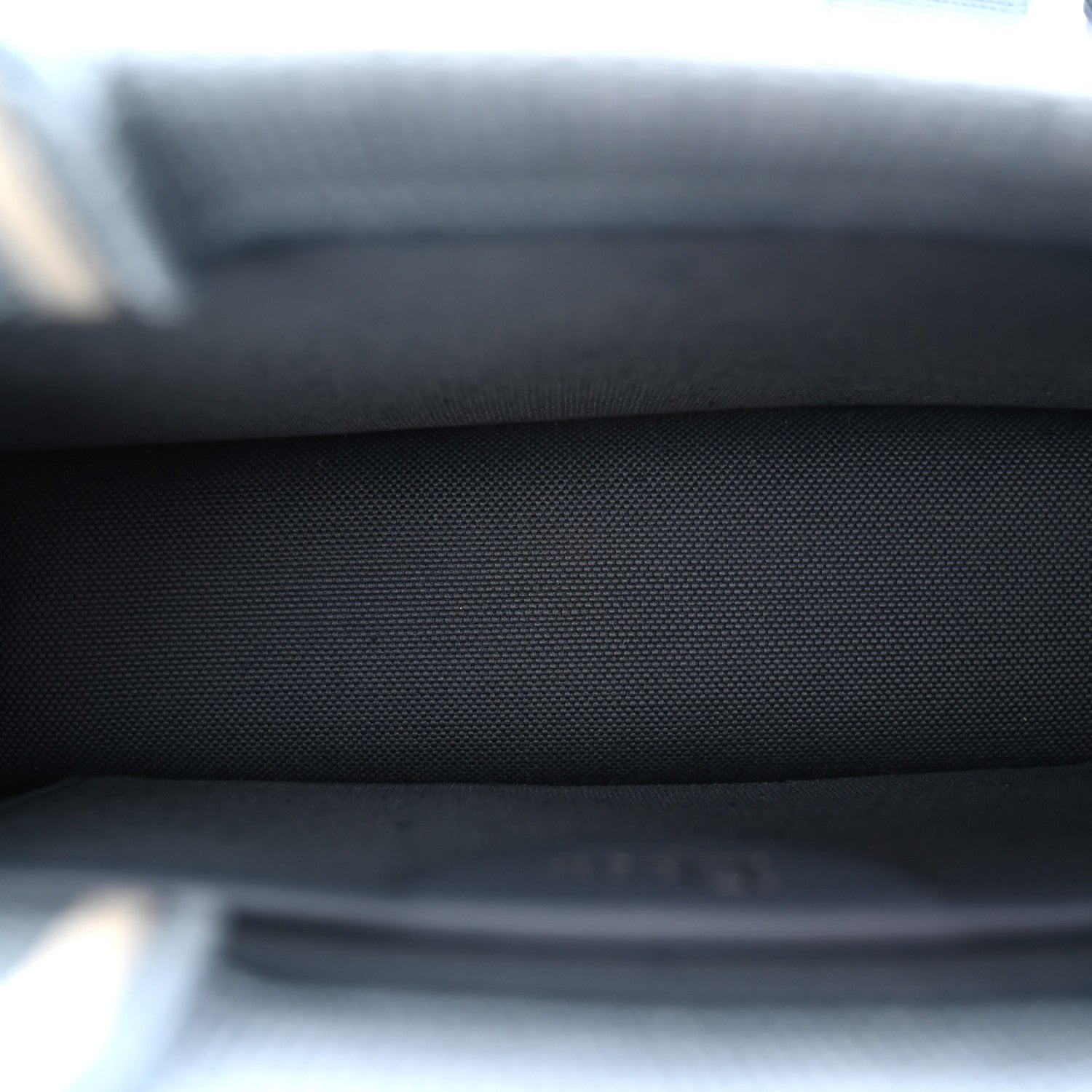 Christian Dior Canvas Embroidered Les Fleurs du Mal Mini Book Tote  Blue White 5 of 11