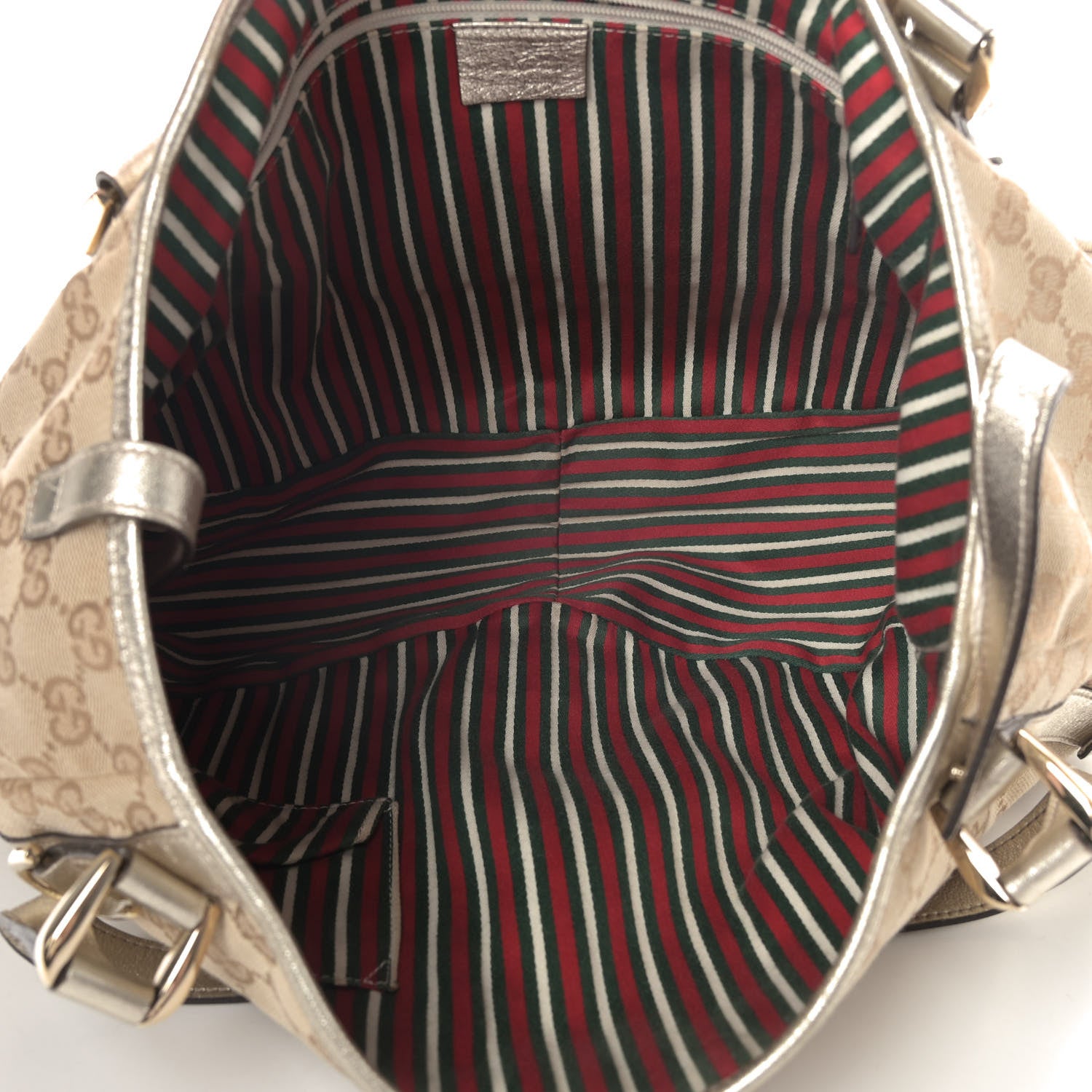 Gucci Monogram Medium Abbey Shoulder Bag Gold 4 of 12