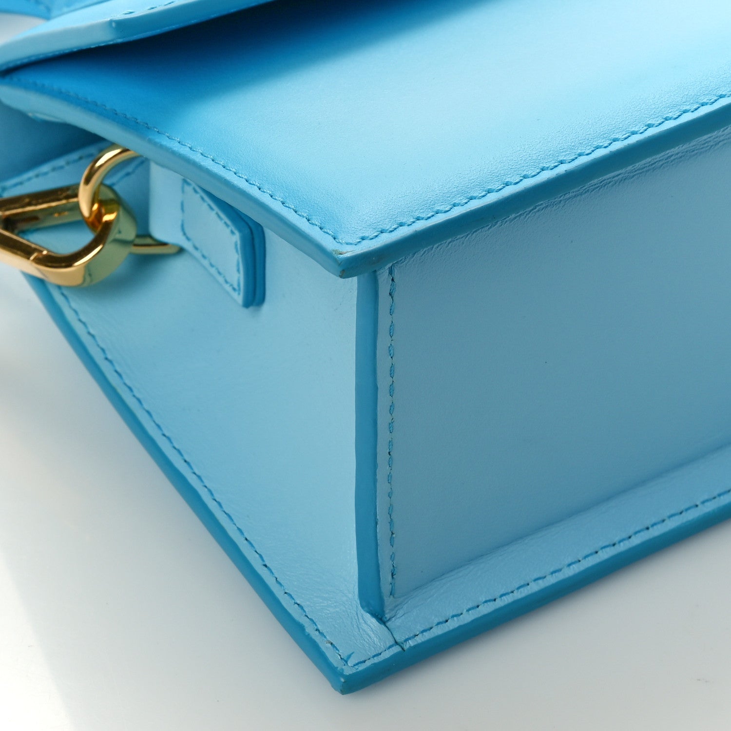 Jacquemus Smooth Calfskin Le Chiquito Noeud Blue 9 of 10