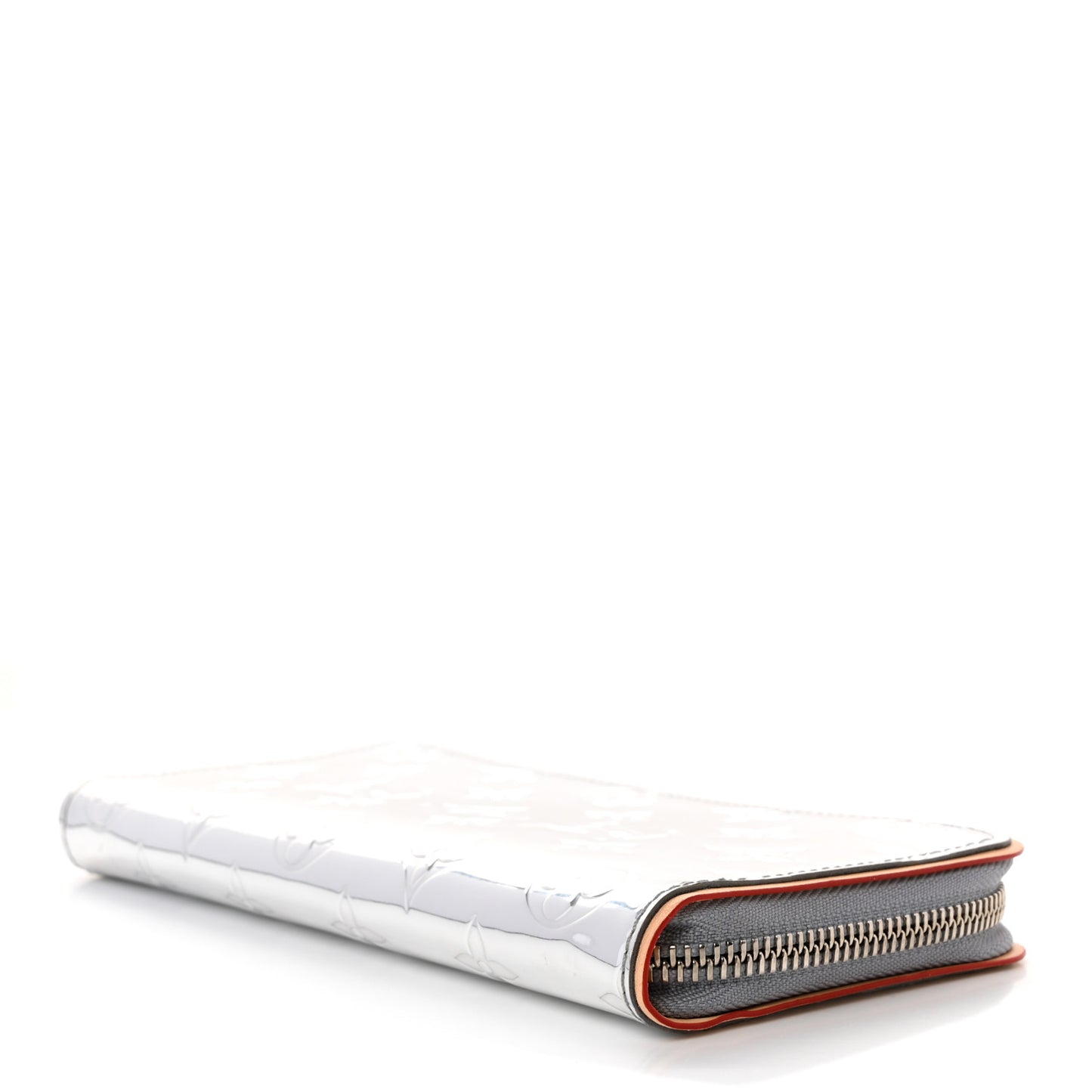 Monogram Mirror Zippy Wallet Silver