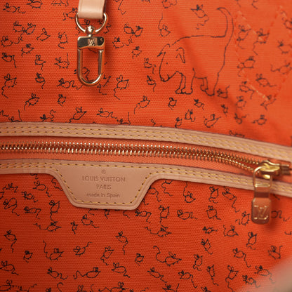Louis Vuitton Catogram Neverfull MM Marron 6 of 10