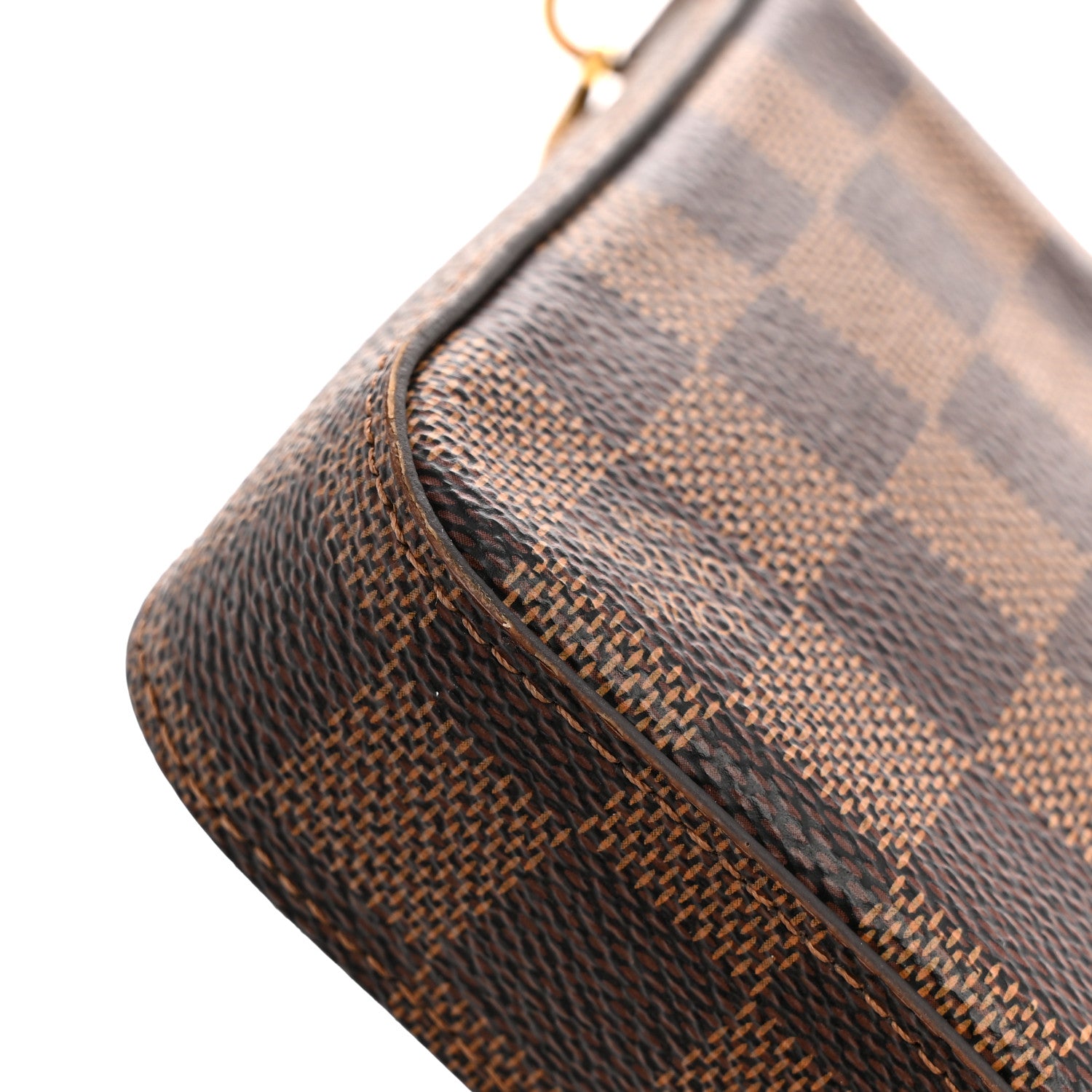 Louis Vuitton Damier Ebene Pochette Felicie Chain Wallet 14 of 15