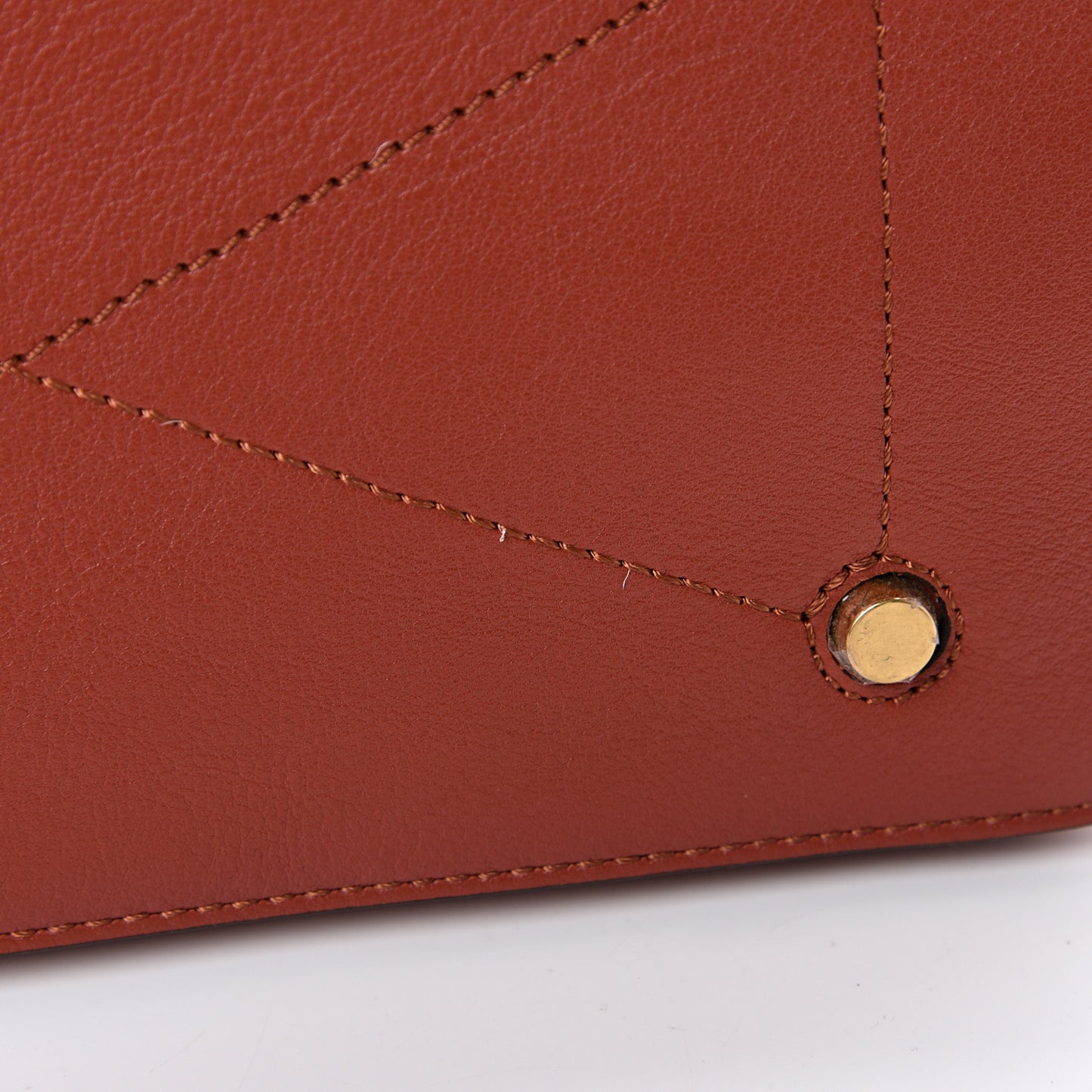 Silky Calfskin Small Seaton Rust