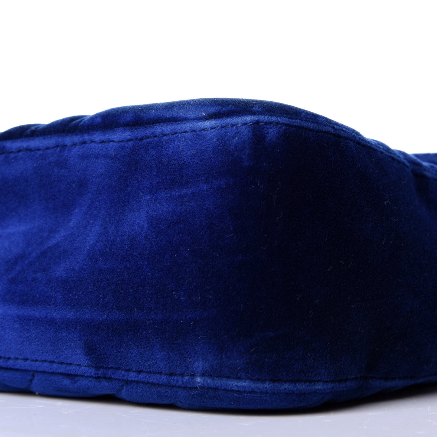 Velvet Matelasse Medium GG Marmont Shoulder Bag Cobalt Blue