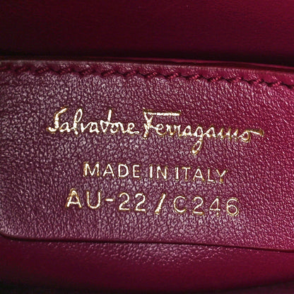 Salvatore Ferragamo Grained Calfskin Leopard Print Camera Bag Brown 7 of 11