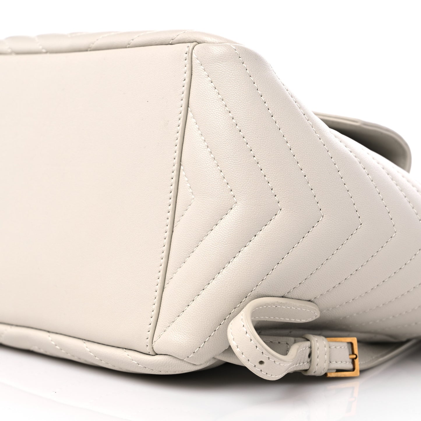 Lambskin Matelasse Monogram Joe Backpack Cream