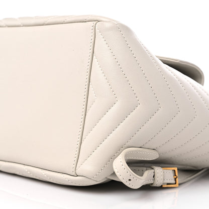 Saint Laurent Lambskin Matelasse Monogram Joe Backpack Cream 10 of 10