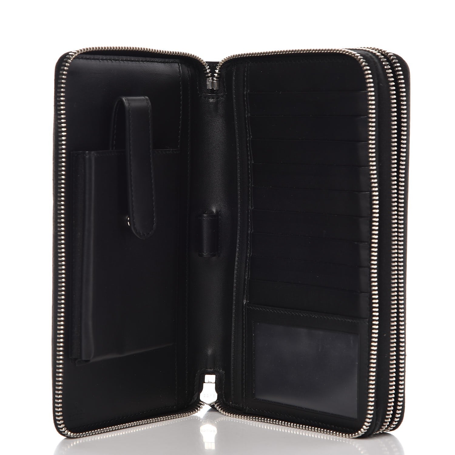 Gucci Guccissima Signature Travel Document Case Black 5 of 12