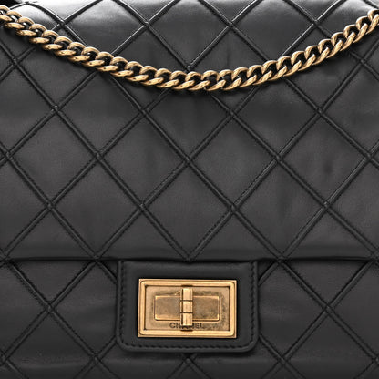 Chanel Calfskin Diamond Debossed Large Cosmos Flap Black 8 of 10