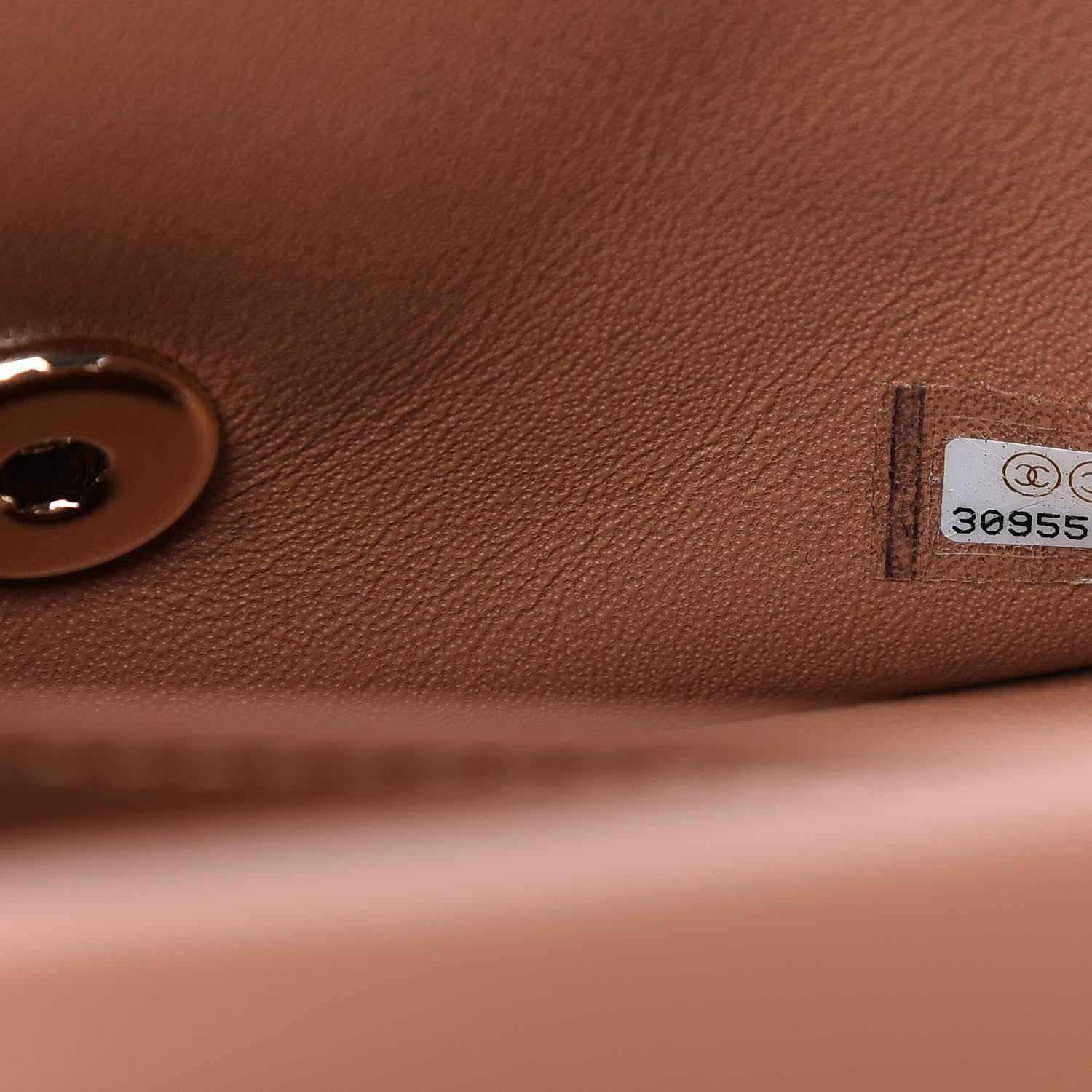 Chanel Lambskin Quilted Mini Square Flap Brown 9 of 10