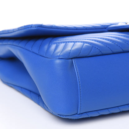 Chanel Lambskin Large CC Crossing Flap Blue 8 of 12